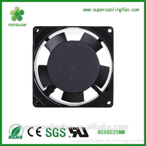 80x80x25mm 220V 380V High speed ac cooing fan